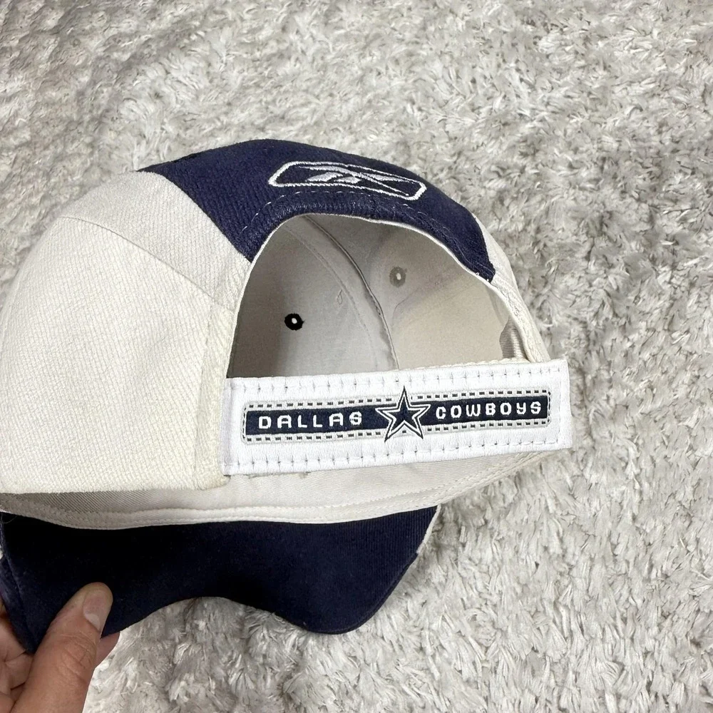 Vintage Dallas Cowboys Hat Cap Strap Back NFL Mens Reebok OS Y2K Dad Hat Star